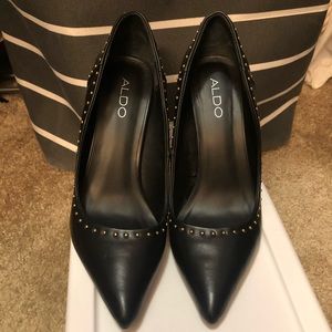 Also Black with Gold studs Heels